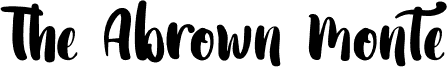 TheAbrownMonteRegular