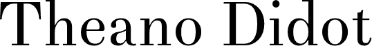 Theano Didot Regular