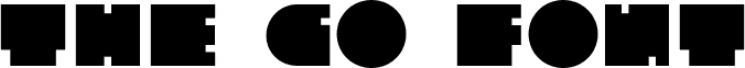 TheGoFont