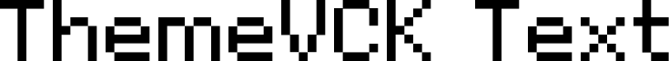 Preview of the ThemeVCK Text Regular font