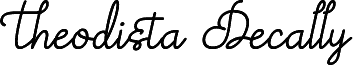Theodista Decally Italic