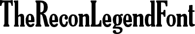 TheReconLegendFont