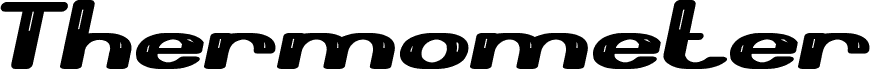 Thermometer Bold Italic 字体预览
