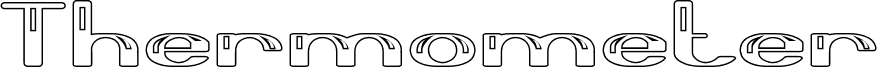 Thermometer-Hollow 字体预览