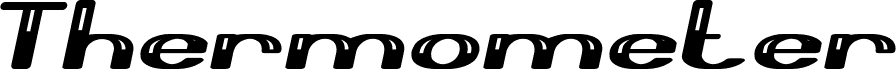 Thermometer Italic 字体预览
