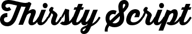 Thirsty Script Extrabold Demo