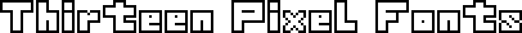 Preview of the Thirteen Pixel Fonts Regular font