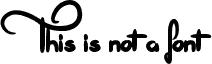 This is not a font