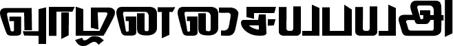 Preview of the Thodiragam Regular font