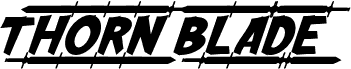 Vorschau der Schriftart Thorn Blade Italic
