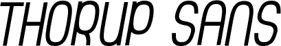 Thorup Sans Small Caps Italic