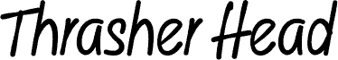 Thrasher Head DEMO fonte
