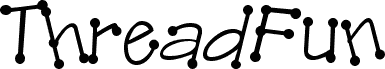 Preview of the ThreadFun Italic font