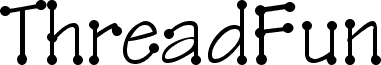 Preview of the ThreadFun font