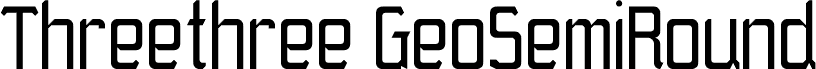 Threethree GeoSemiRound Regular