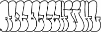 Preview of the Throw-up Font font