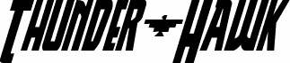 Thunder-Hawk Drop Condensed Italic