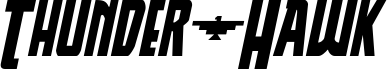 Thunder-Hawk Drop Semi-Italic