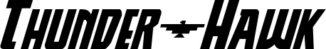 Thunder-Hawk Expanded Italic