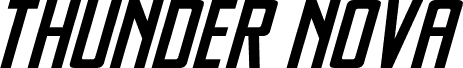 Podgląd czcionki Thunder Nova Expanded Italic