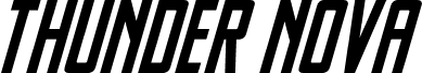 Podgląd czcionki Thunder Nova Semi-Bold Italic