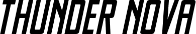 Podgląd czcionki Thunder Nova Semi-Italic