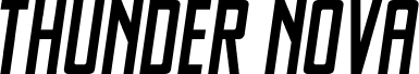 Podgląd czcionki Thunder Nova Slight-Italic