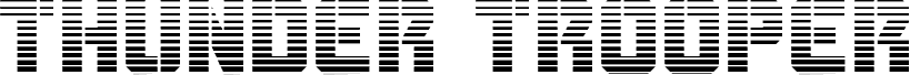 Preview of the Thunder Trooper Gradient font
