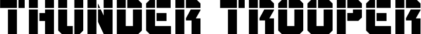 Preview of the Thunder Trooper Laser font