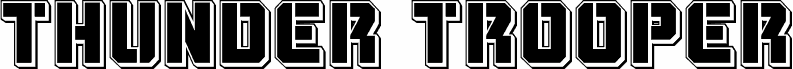Preview of the Thunder Trooper Punch font