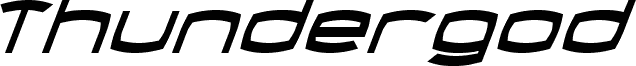 Thundergod Condensed Italic