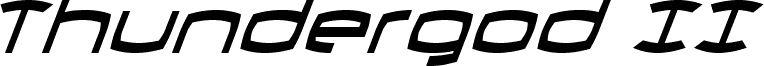 Thundergod II Condensed Italic