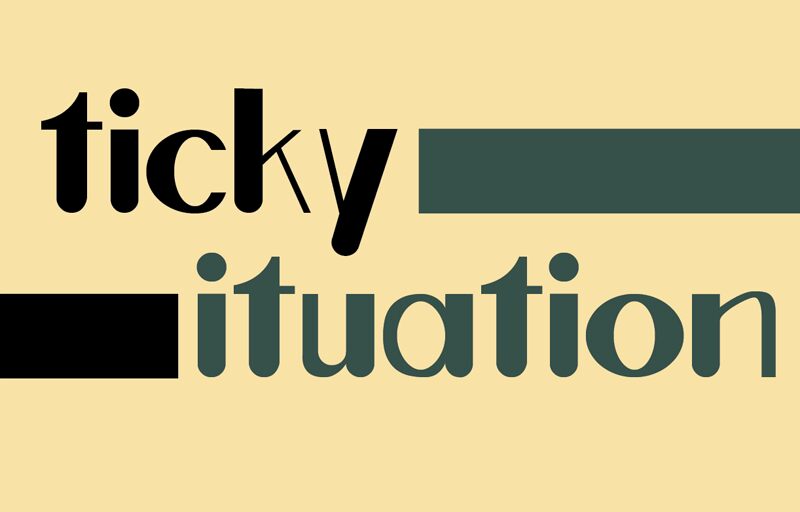 ticky ituation Druh písma