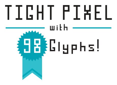 tight pixel Czcionka