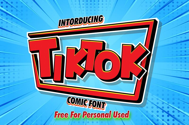 Tiktok Druh písma