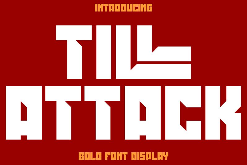 TILL ATTACK Schriftart