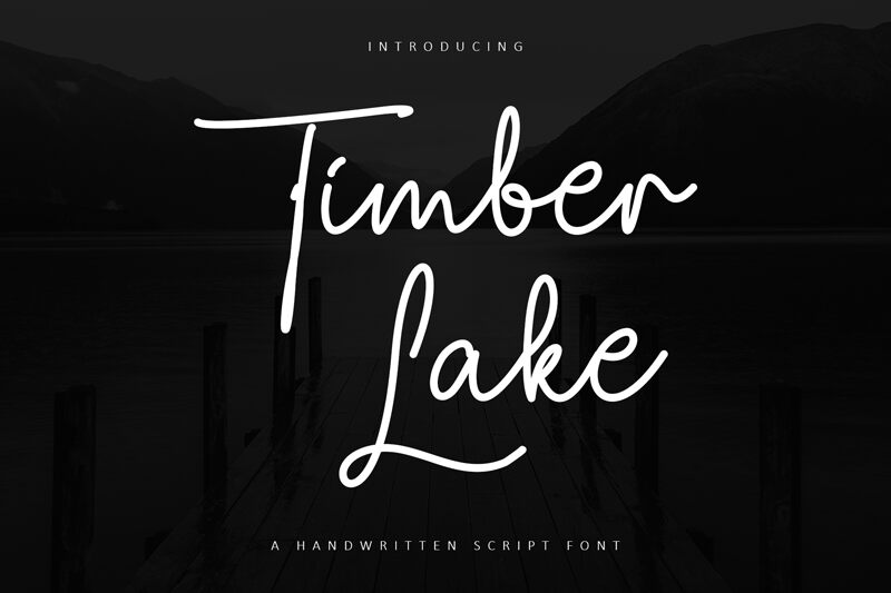 Timber Lake Schriftart