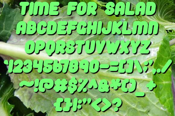 Time For Salad Schriftart