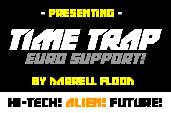 TIme TRap Schriftart