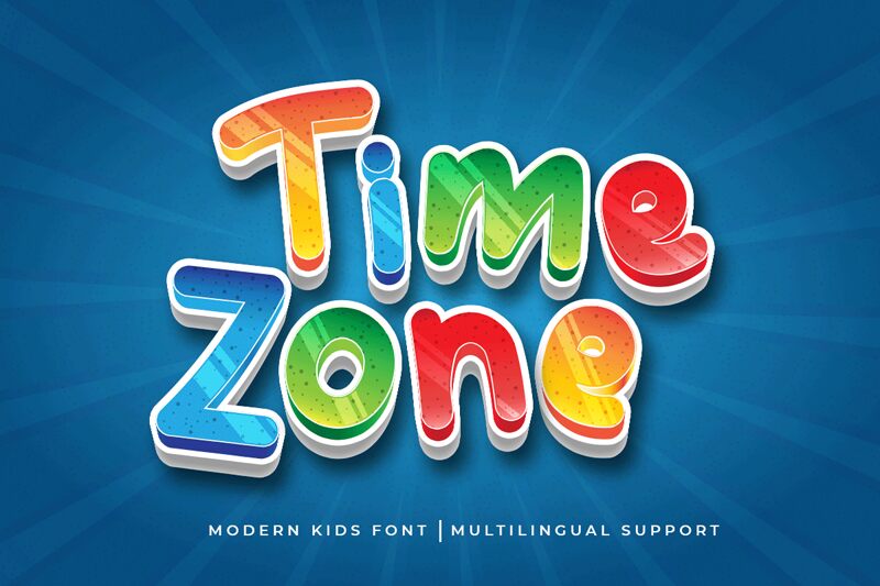 Time Zone PERSONAL USE ONLY! font | Fonts2u.com