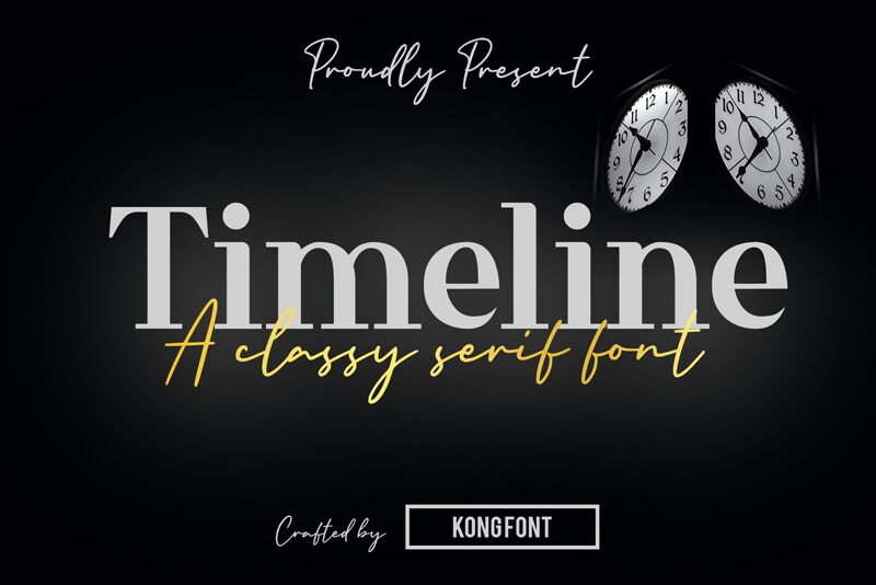 Timeline Schriftart