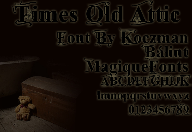 Times Old Attic Schriftart