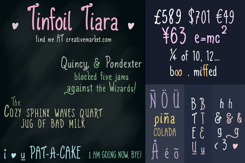 Tinfoil Tiara Schriftart