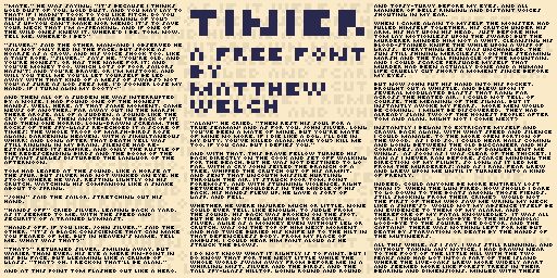 Tinier Czcionka