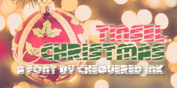 Tinsel Christmas Schriftart