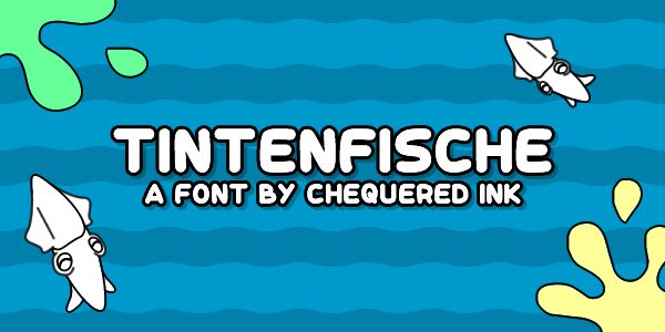 Tintenfische Schriftart