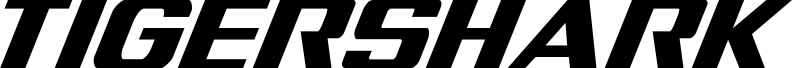 Попередній перегляд шрифту Tigershark Extra-Condensed Italic