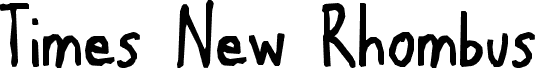 Times New Rhombus