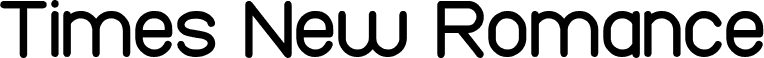 Preview of the Times New Romance font