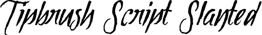 Tipbrush Script Slanted